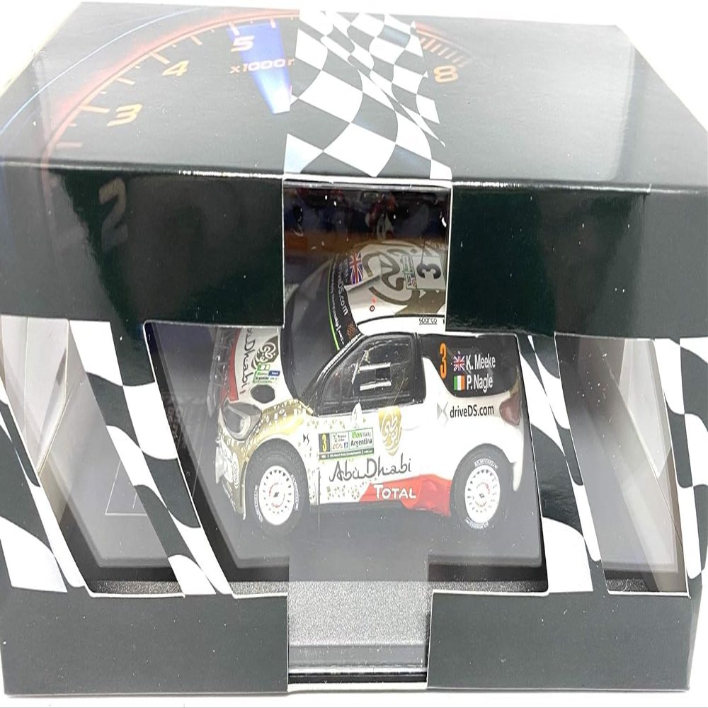 OPO 10 - 1/43 car Compatible with Citroen DS3 WRC White Meeke - Nagle Rally Argentina 2015-1512