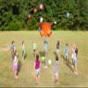 7 Foot Triple Shoot Children's Basketball Game - Inground Mount - Outdoor Hoop - Basketball Game for Children of All Ages (Green) view 3