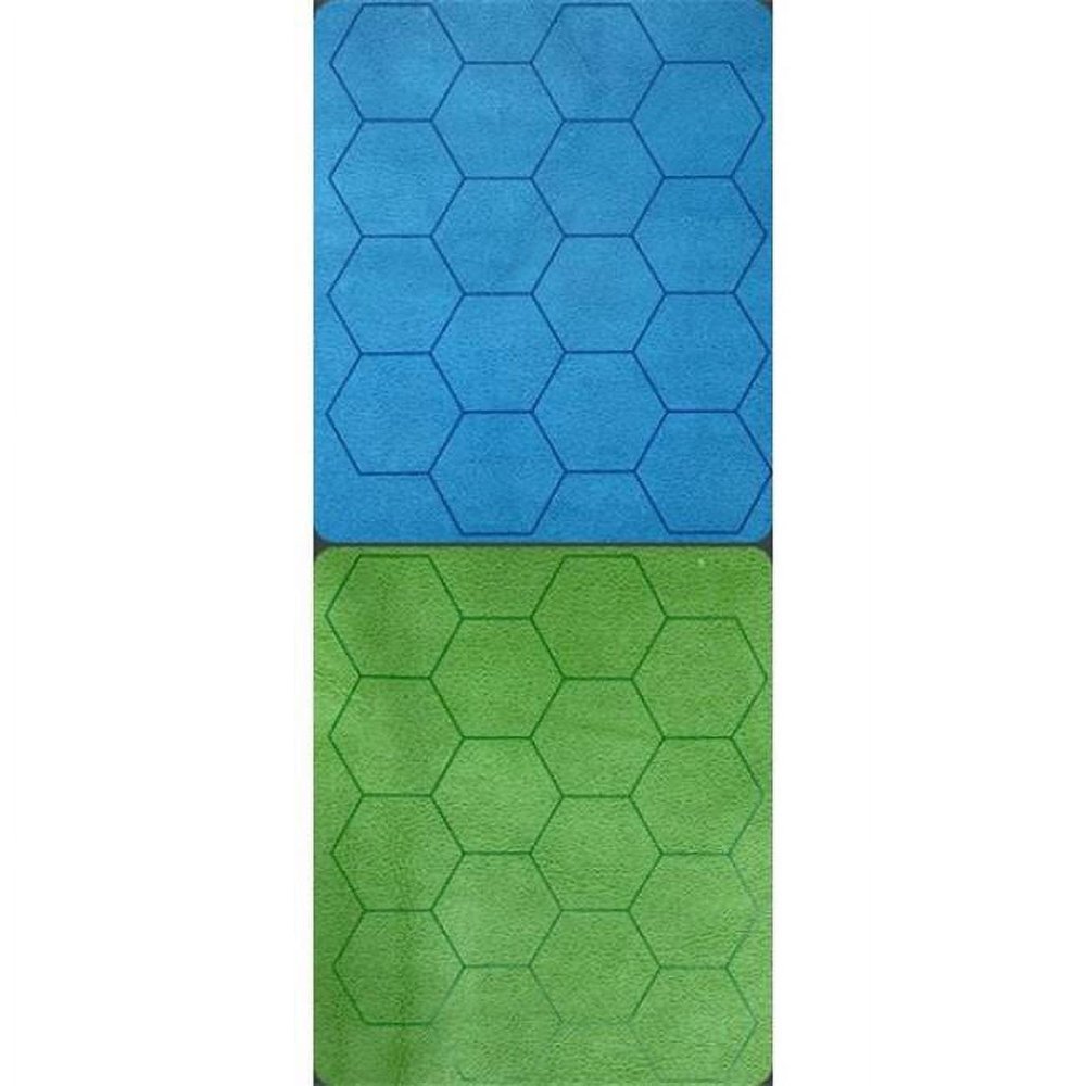 212 Main 1 in. Reversible Hexes Megamat Board Game Blue & Green