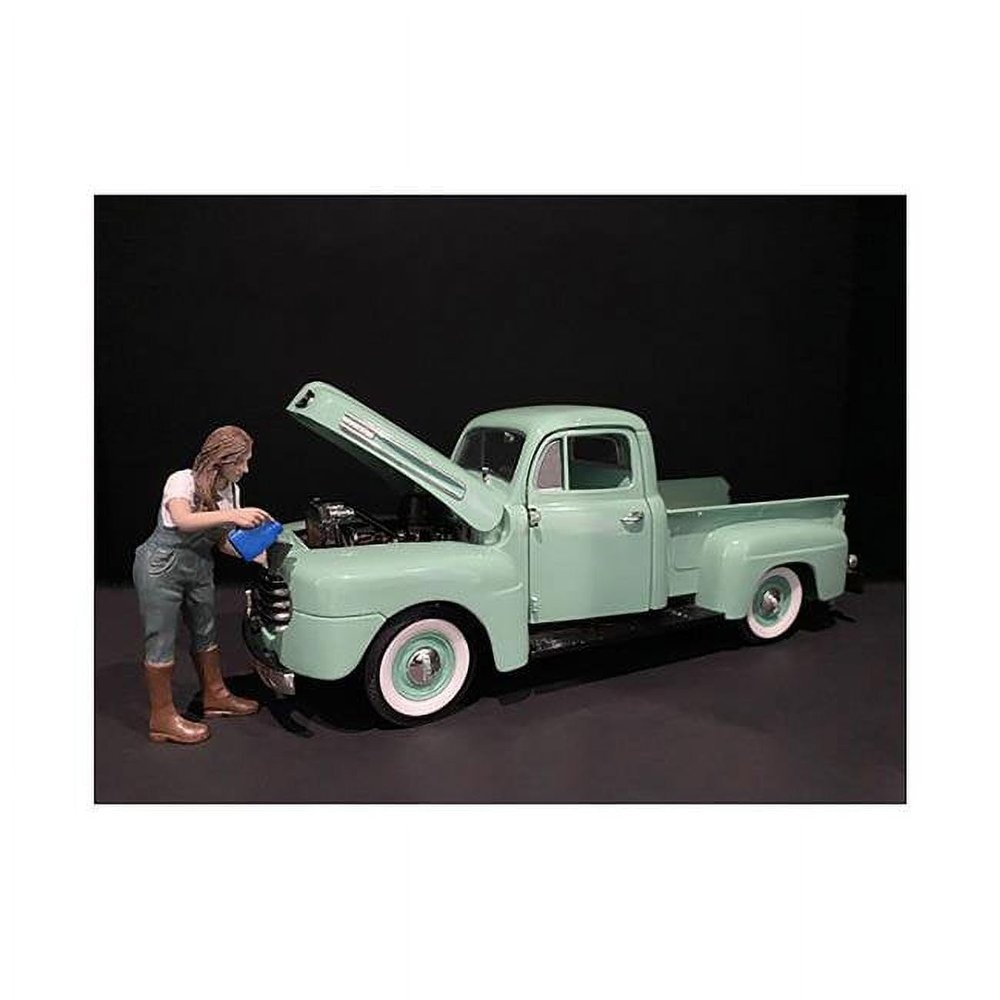 212 Main Car Girl in Tee Kylie Figurine for 1 by 18 Scale Models