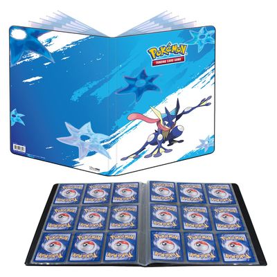 Ultra PRO Greninja 9-Pocket Portfolio for Pokemon Cards, Pokemon Card Binder & Magic The Gathering Organizer, Acid-Free Non-PVC Protection, Stores Up to 180 Cards, Made in USA