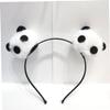 MERRYHAPY 2pcs Bear Plush Headband Animal Hair Accessories for Parties and Performance White Pink Lightweight and Comfortable for Cosplay and Dress-up view 2