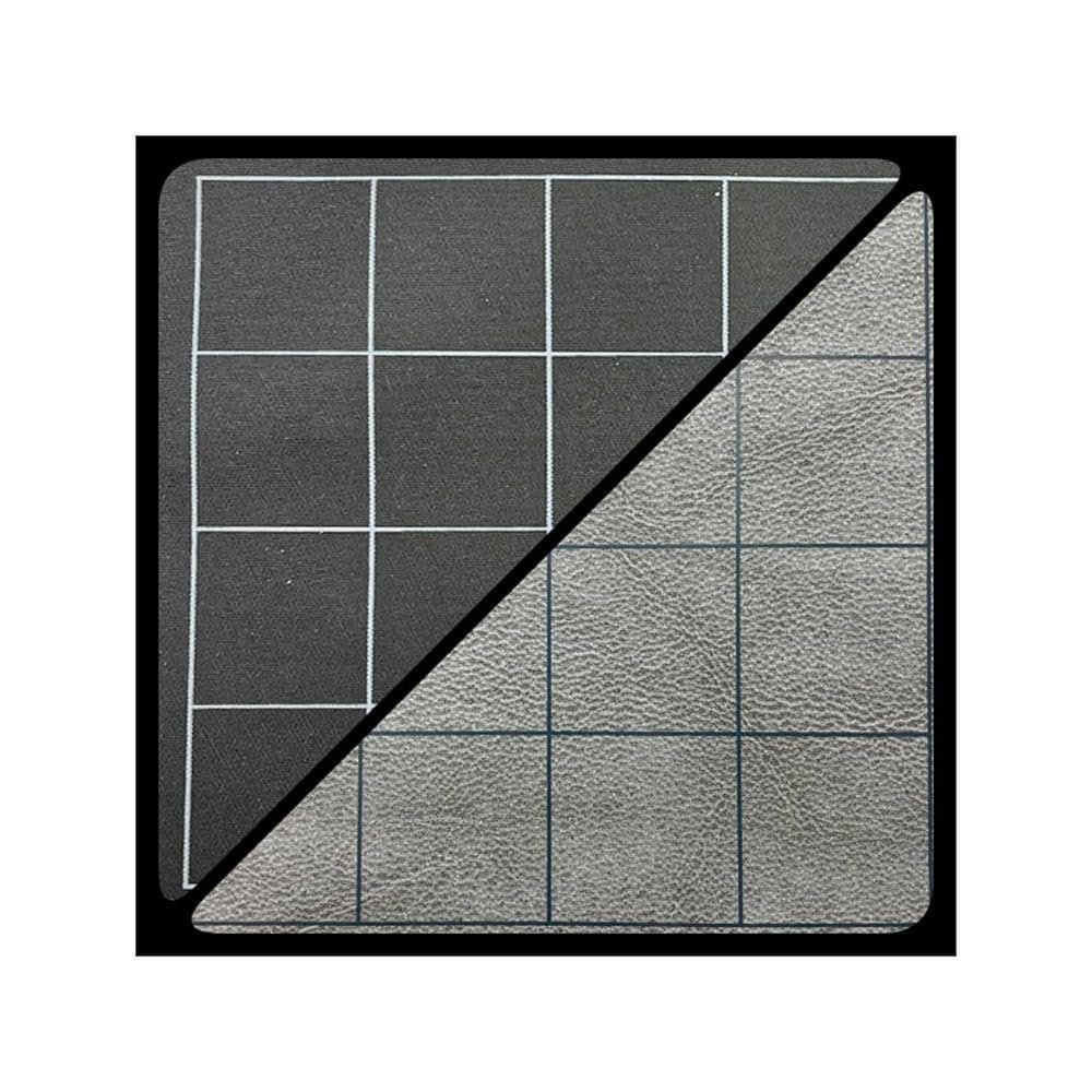 212 Main 1 in. Reversible Squares Battlemat Board Game Black & Grey