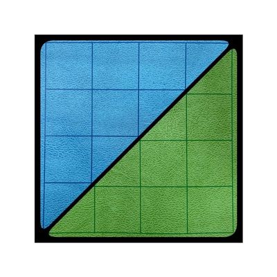 212 Main 1 in. Reversible Squares Battlemat Board Game Blue & Green