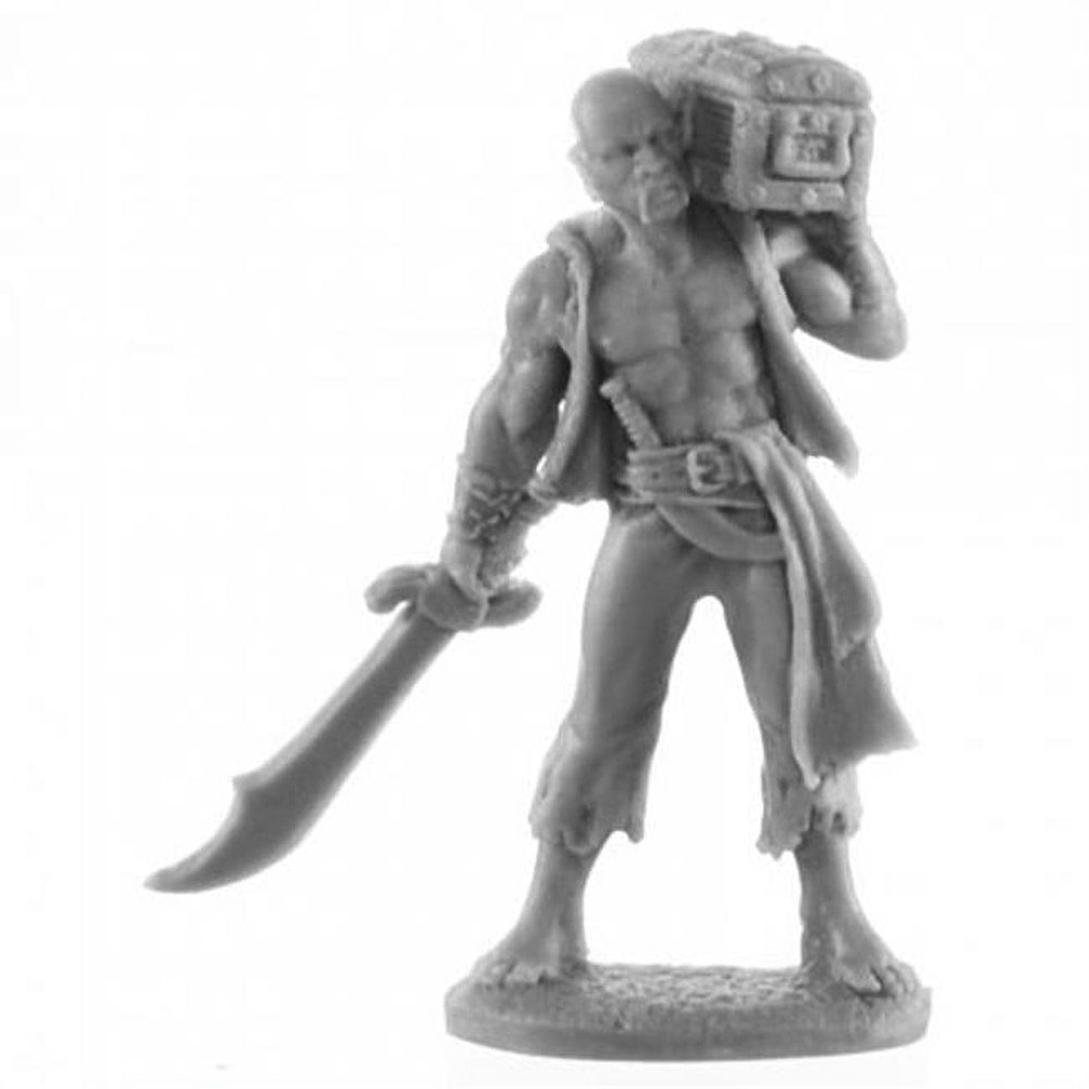 212 Main Bones United States of America Pirate with Treasure Chest Miniature