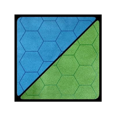 212 Main 1 in. Reversible Hexes Battlemat Board Game Blue & Green