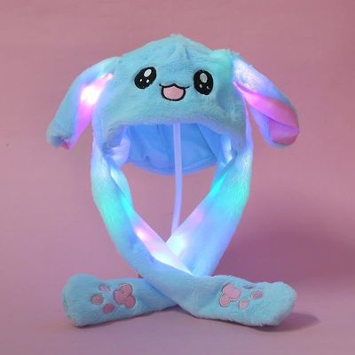 ToysCentral Basics Glowing Ear Moving LED Bunny Hat, 58 cm, Pink, TR355