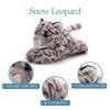 The Petting Zoo Snow Leopard Stuffed Animal Plushie, Gifts for Kids, Scoopz Wildlife Animals, Leopard Plush Toy, 8 inches view 3
