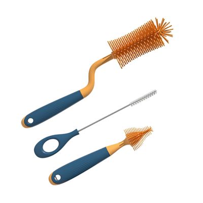 Anneome Silicone Cleaning Brush Bottle Brush Set Bottle Cleaner Pacifier Cleaner Water Nursing