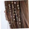 28pcs Dreadlock Jewelry Bead Hair Coils for Braids Alloy Golden view 4