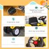 Aosom Kids Manual Pedal Ride-On Excavator with Front Loader Digger, Ride-On Tractor for 3 Year Old, Yellow view 4