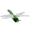 Folkmanis Mini Dragonfly Finger Puppet, Green, Blue, White view 1