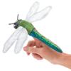 Folkmanis Mini Dragonfly Finger Puppet, Green, Blue, White view 3