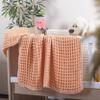 100% Cotton Waffle Weave Baby Blanket, Deep Textured, Thermal, Breathable, Three Dimensional, Ultra Soft, All Seasons, Unisex, Luxury, Baby Swaddling Blanket (Peach, Baby) view 3