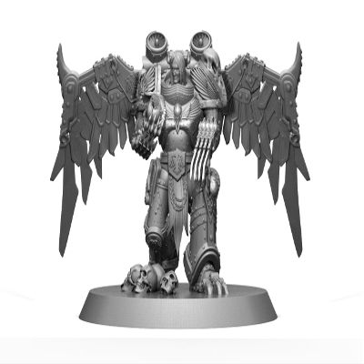Customized Corvus Corax Primarch of Raven Guard Personalized from W40k Chaos spacemarines 3D Resin Miniature Official Scale