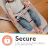 Nuby Baby Bouncer Seat - Portable Infant Bouncer with Music, Fun Sounds, and Soothing Vibrations - 0-6 Months - Gray view 2