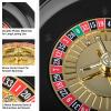 Roulette Table Wheel - 10 Inch Poker Roulette Wheel Set with Spinning Brass Turret and 2 Metal Balls Included - Casino Night Games for Home, Work Events, or Parties by Trademark Games (Black) view 4