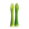 Olababy 100% Silicone Soft-Tip Training Spoon and Suction Bowl with Lid (Blueberry) Bundle view 2