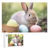 1000 PCS Jigsaw Puzzle for Adults Personalized Picture Puzzle Rabbits Eggs Customized Wooden Puzzle for Family, Birthday, Wedding, Game Nights Gifts Animal Puzzle view 1