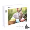 1000 PCS Jigsaw Puzzle for Adults Personalized Picture Puzzle Rabbits Eggs Customized Wooden Puzzle for Family, Birthday, Wedding, Game Nights Gifts Animal Puzzle view 4