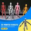 MerryXD T13 3D Action Figure,Assembly Completed Dummy Nova Titan Lucky 13 Action Figure 3D Printed Multi-Jointed Movable Toy Red view 3