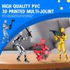 MerryXD T13 3D Action Figure,Assembly Completed Dummy Nova Titan Lucky 13 Action Figure 3D Printed Multi-Jointed Movable Toy Red view 4