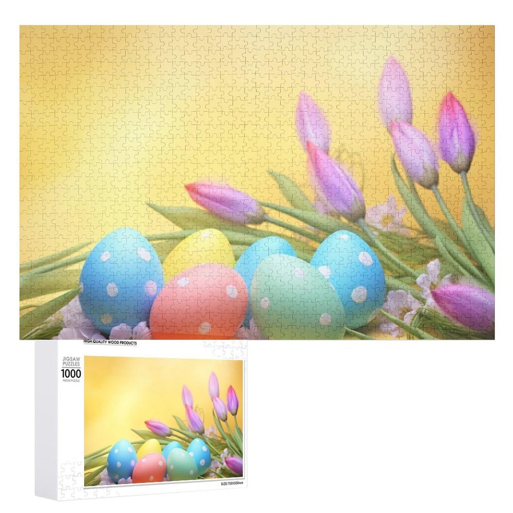 1000 PCS Jigsaw Puzzle for Adults Personalized Picture Puzzle April Easter Customized Wooden Puzzle for Family, Birthday, Wedding, Game Nights Gifts Animal Puzzle