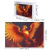 1000 PCS Jigsaw Puzzle for Adults Personalized Picture Puzzle Orange Red Phoenix Customized Wooden Puzzle for Family, Birthday, Wedding, Game Nights Gifts Animal Puzzle view 2