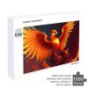 1000 PCS Jigsaw Puzzle for Adults Personalized Picture Puzzle Orange Red Phoenix Customized Wooden Puzzle for Family, Birthday, Wedding, Game Nights Gifts Animal Puzzle view 4