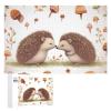 1000 PCS Jigsaw Puzzle for Adults Personalized Picture Puzzle Nature Lovely Hedgehog Lovers Customized Wooden Puzzle for Family, Birthday, Wedding, Game Nights Gifts Animal Puzzle view 1