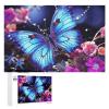 1000 PCS Jigsaw Puzzle for Adults Personalized Picture Puzzle Beauty Butterfly Customized Wooden Puzzle for Family, Birthday, Wedding, Game Nights Gifts Animal Puzzle view 1