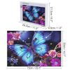 1000 PCS Jigsaw Puzzle for Adults Personalized Picture Puzzle Beauty Butterfly Customized Wooden Puzzle for Family, Birthday, Wedding, Game Nights Gifts Animal Puzzle view 2