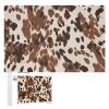 1000 PCS Jigsaw Puzzle for Adults Personalized Picture Puzzle Cow Camo Pattern Customized Wooden Puzzle for Family, Birthday, Wedding, Game Nights Gifts Animal Puzzle view 1