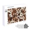 1000 PCS Jigsaw Puzzle for Adults Personalized Picture Puzzle Cow Camo Pattern Customized Wooden Puzzle for Family, Birthday, Wedding, Game Nights Gifts Animal Puzzle view 4