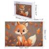 1000 PCS Jigsaw Puzzle for Adults Personalized Picture Puzzle Fall Fox Customized Wooden Puzzle for Family, Birthday, Wedding, Game Nights Gifts Animal Puzzle view 2