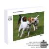 1000 PCS Jigsaw Puzzle for Adults Personalized Picture Puzzle Dogs Playing On The Lawn Customized Wooden Puzzle for Family, Birthday, Wedding, Game Nights Gifts Animal Puzzle view 4