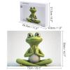 1000 PCS Jigsaw Puzzle for Adults Personalized Picture Puzzle The Funny Frog Doing Yoga Customized Wooden Puzzle for Family, Birthday, Wedding, Game Nights Gifts Animal Puzzle view 2