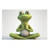 1000 PCS Jigsaw Puzzle for Adults Personalized Picture Puzzle The Funny Frog Doing Yoga Customized Wooden Puzzle for Family, Birthday, Wedding, Game Nights Gifts Animal Puzzle view 3
