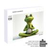 1000 PCS Jigsaw Puzzle for Adults Personalized Picture Puzzle The Funny Frog Doing Yoga Customized Wooden Puzzle for Family, Birthday, Wedding, Game Nights Gifts Animal Puzzle view 4