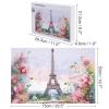 1000 PCS Jigsaw Puzzle for Adults Personalized Picture Puzzle Paris Eiffel Tower with Flowers Customized Wooden Puzzle for Family, Birthday, Wedding, Game Nights Gifts Animal Puzzle view 2