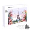 1000 PCS Jigsaw Puzzle for Adults Personalized Picture Puzzle Paris Eiffel Tower with Flowers Customized Wooden Puzzle for Family, Birthday, Wedding, Game Nights Gifts Animal Puzzle view 4