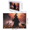 1000 PCS Jigsaw Puzzle for Adults Personalized Picture Puzzle Scary Halloween Customized Wooden Puzzle for Family, Birthday, Wedding, Game Nights Gifts Animal Puzzle view 2