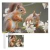 1000 PCS Jigsaw Puzzle for Adults Personalized Picture Puzzle Squirrels Customized Wooden Puzzle for Family, Birthday, Wedding, Game Nights Gifts Animal Puzzle view 1