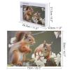 1000 PCS Jigsaw Puzzle for Adults Personalized Picture Puzzle Squirrels Customized Wooden Puzzle for Family, Birthday, Wedding, Game Nights Gifts Animal Puzzle view 2