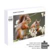 1000 PCS Jigsaw Puzzle for Adults Personalized Picture Puzzle Squirrels Customized Wooden Puzzle for Family, Birthday, Wedding, Game Nights Gifts Animal Puzzle view 4