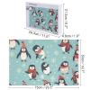 1000 PCS Jigsaw Puzzle for Adults Personalized Picture Puzzle Winter Christmas Penguins Customized Wooden Puzzle for Family, Birthday, Wedding, Game Nights Gifts Animal Puzzle view 2