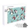 1000 PCS Jigsaw Puzzle for Adults Personalized Picture Puzzle Winter Christmas Penguins Customized Wooden Puzzle for Family, Birthday, Wedding, Game Nights Gifts Animal Puzzle view 4