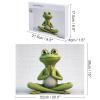 500 PCS Jigsaw Puzzle for Adults Personalized Picture Puzzle The Funny Frog Doing Yoga Customized Wooden Puzzle for Family, Birthday, Wedding, Game Nights Gifts Animal Puzzle view 2