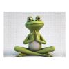 500 PCS Jigsaw Puzzle for Adults Personalized Picture Puzzle The Funny Frog Doing Yoga Customized Wooden Puzzle for Family, Birthday, Wedding, Game Nights Gifts Animal Puzzle view 3