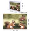 1000 PCS Jigsaw Puzzle for Adults Personalized Picture Puzzle Cute Squirrels Customized Wooden Puzzle for Family, Birthday, Wedding, Game Nights Gifts Animal Puzzle view 2